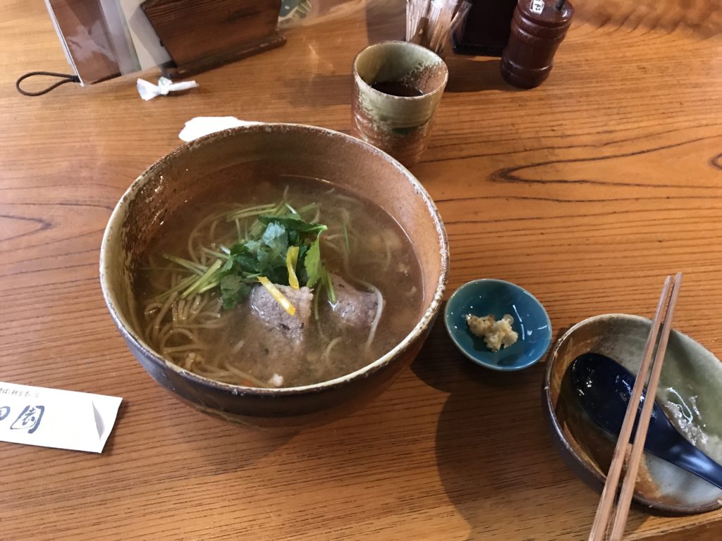 信楽 黒田園のあんかけ蕎麦 冬ツーリングの温まるランチ